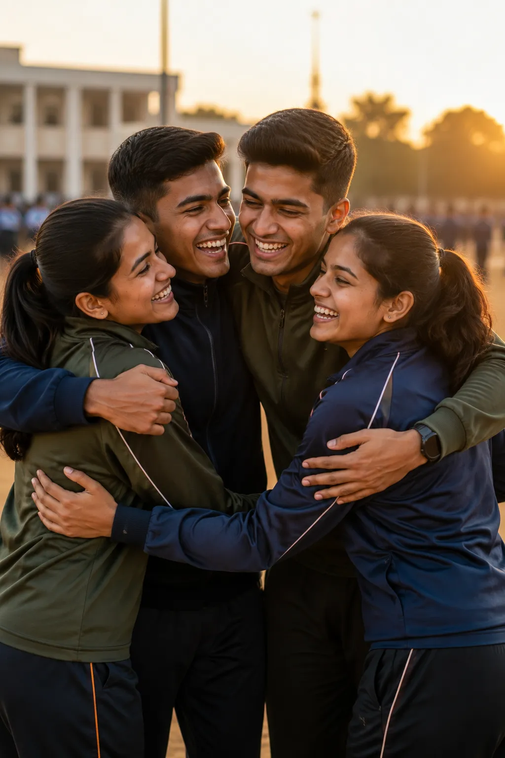 Happy students graduating from university